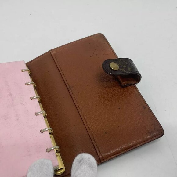 LOUIS VUITTON Monogram AgendaPM Notebook cover MonogramCanvas Brown - Picture 8 of 14